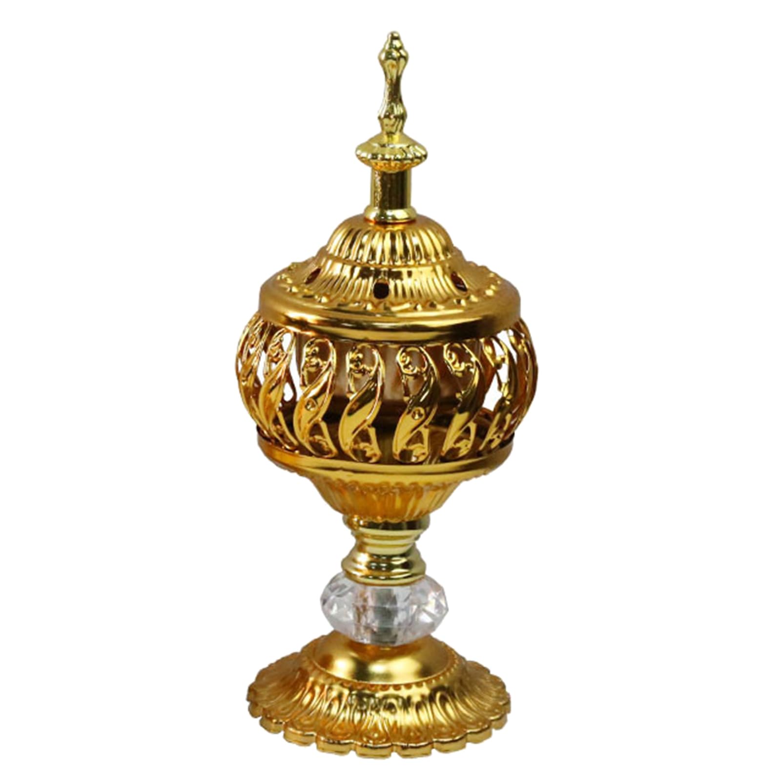 Jazuaiao Arab Burner Wrought Iron Tabletop Decorative Censer Decoration for Dormitory Bedroom Party Background Burner