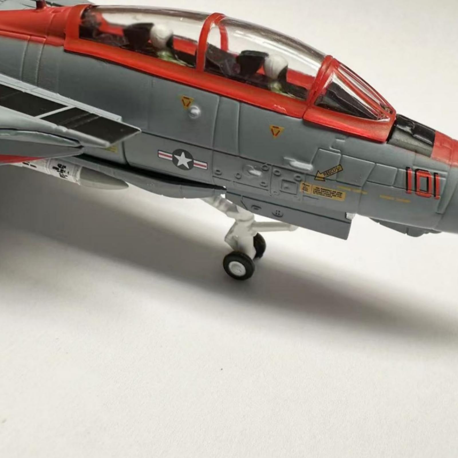 Amagogo Maqueta de Avión de Réplica Exhibición Modelo Aeronave Ornamento Coleccionismo con Estructura Perfilada Tren Fijo y Peana Negra en Aleación de, Rojo