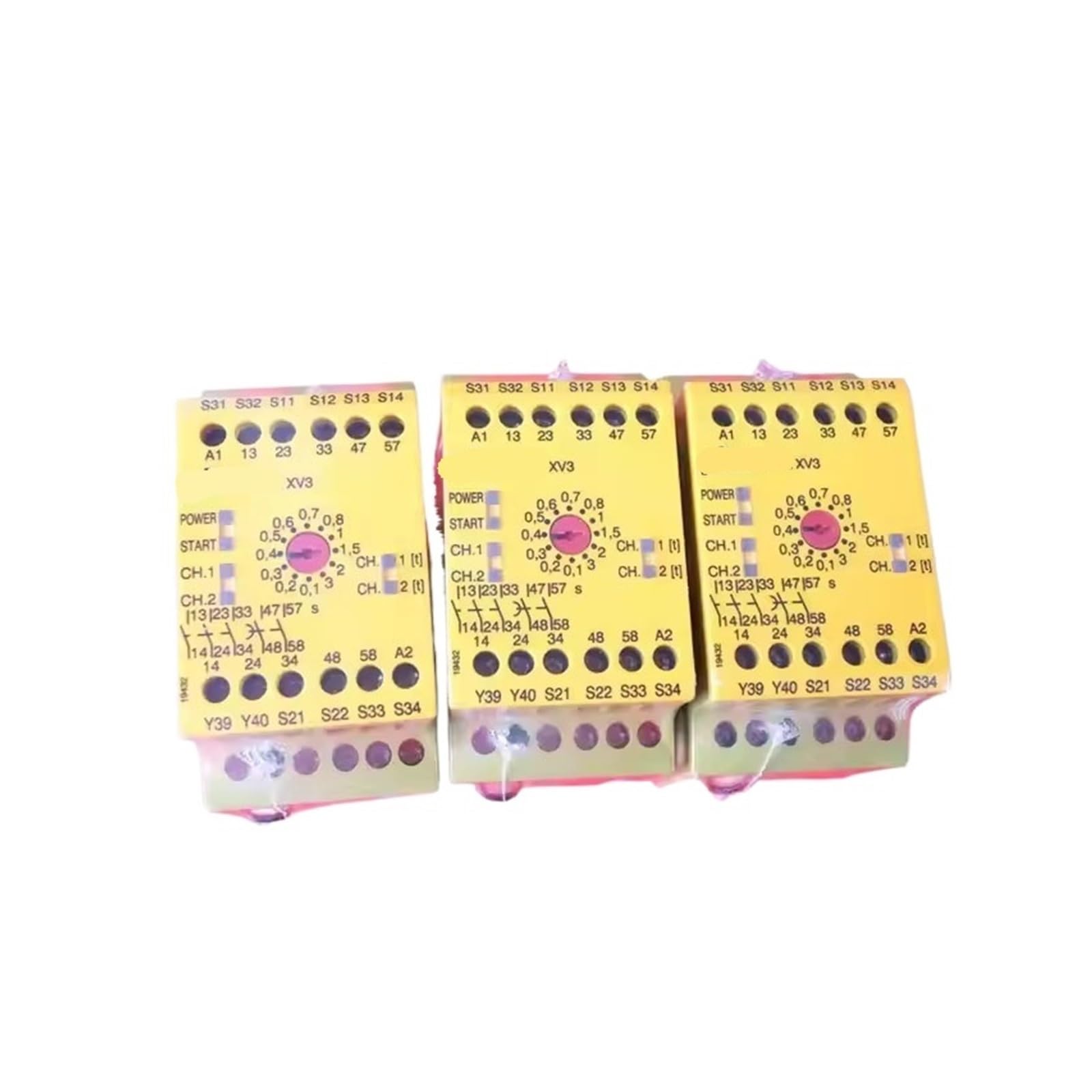 AQHYEBNSR 1pcs 774542 Relay XV3 3/24VDC 3n/o 2n/o t