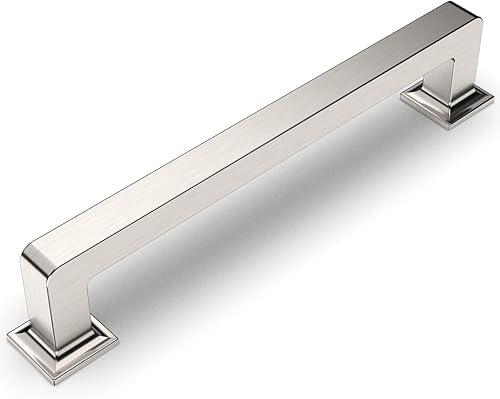 Miniatura 23 de Amerdeco ZH0019 - Paquete de 10 pomos cuadrados negros mate para gabinetes de cocina, herrajes para gabinetes, tiradores de gabinete de un solo