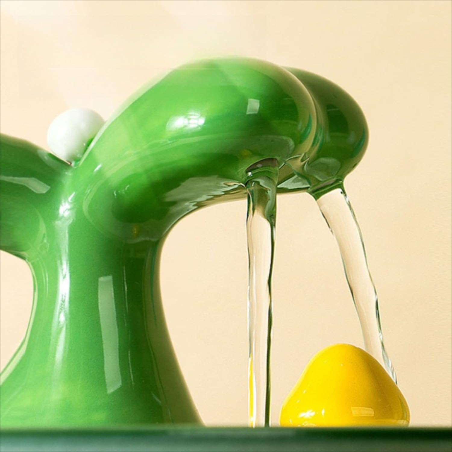 Fuente de agua automática de cerámica para gatos, 1000 ml, filtro circulante ultra silencioso, dispensador de bebidas para mascotas, bebedero de porcelana fácil de limpiar para gatos de interior