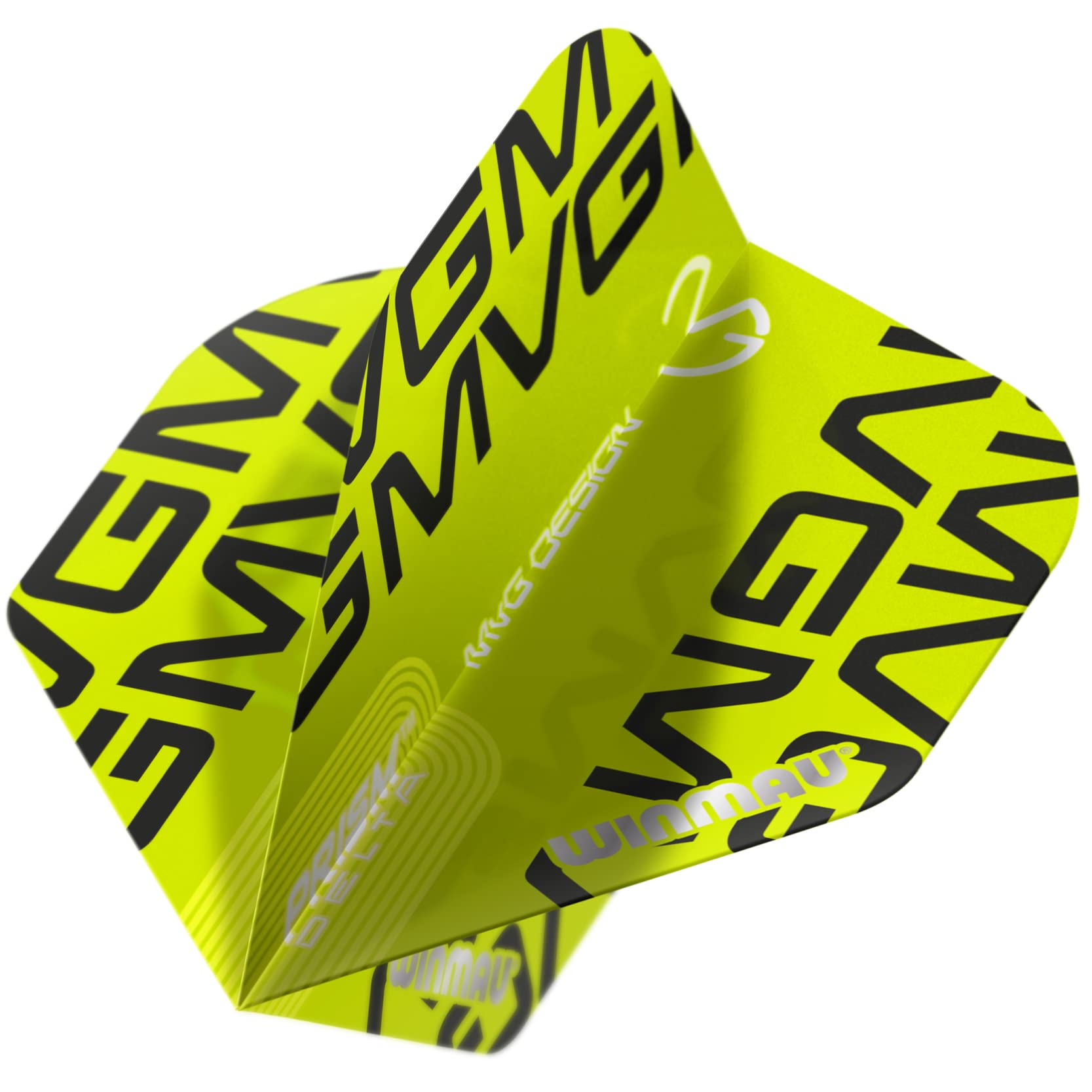 WINMAU Prism Delta Michael Van Gerwen MvG Green Extra Thick Dart Flights - 1 set per pack (3 flights in total)