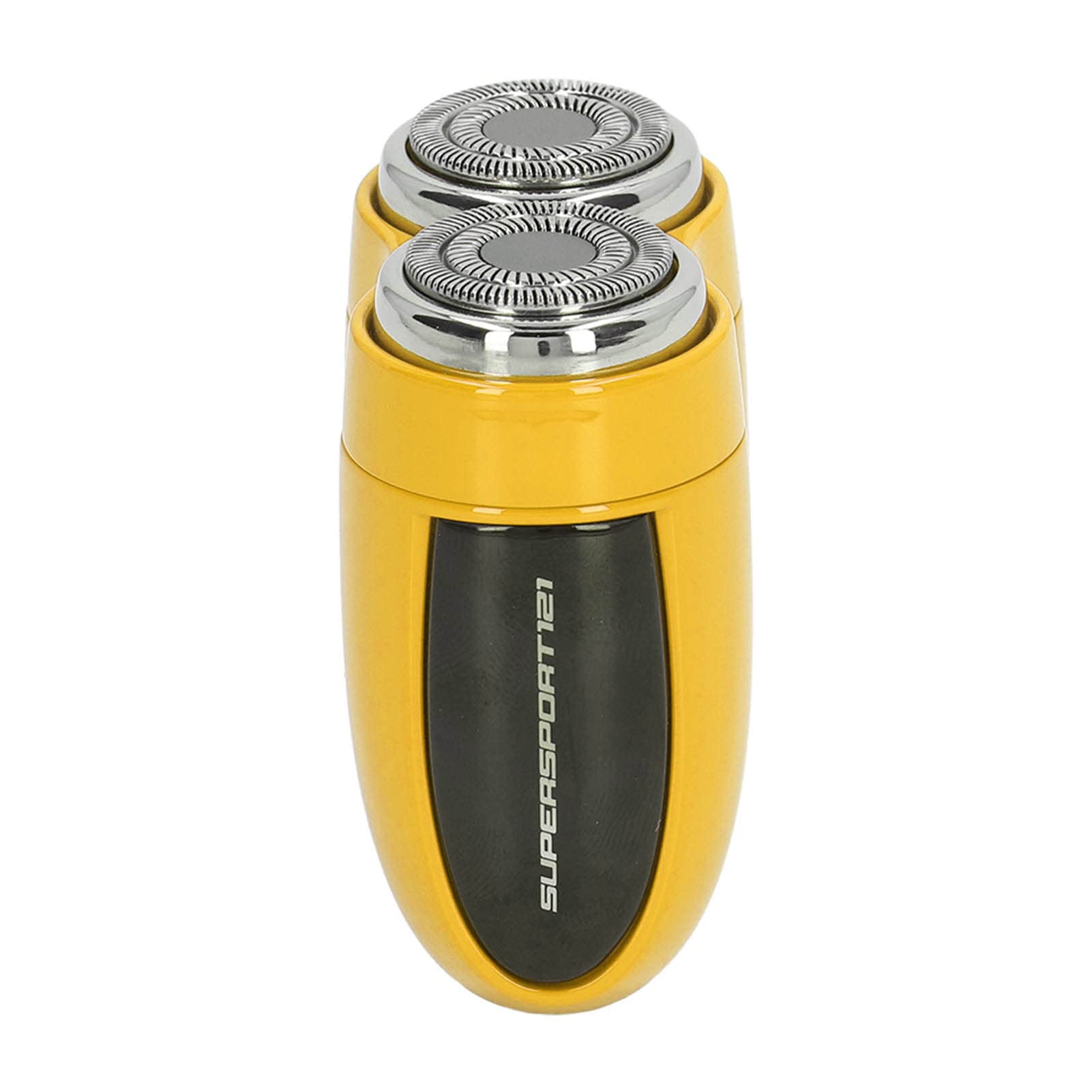 KIMISS Elektrischer Mini-Bartrasierer mit Typ-C-Aufladung, IPX7 Wasserdicht, Gebogenes Klingennetz, Nass- und Trocken-Doppelnutzung, Kompakter Bartschneider für Unterwegs (YELLOW)