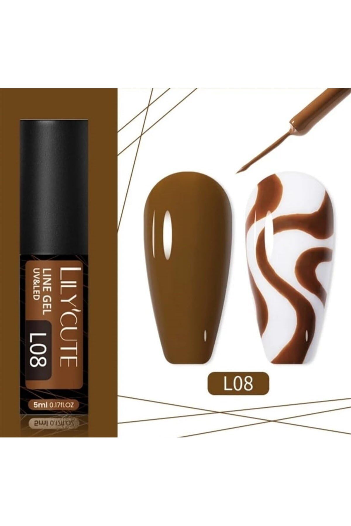 Lilycute Lily Cute Nail Art Çizim Ojesi (Uv Gel) 53335-08 2099