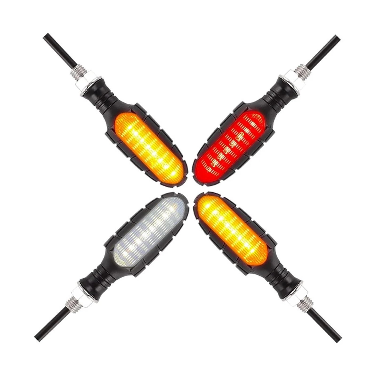 Clignotants de Moto 16LED Clignotant DRL Clignotant Indicateurs