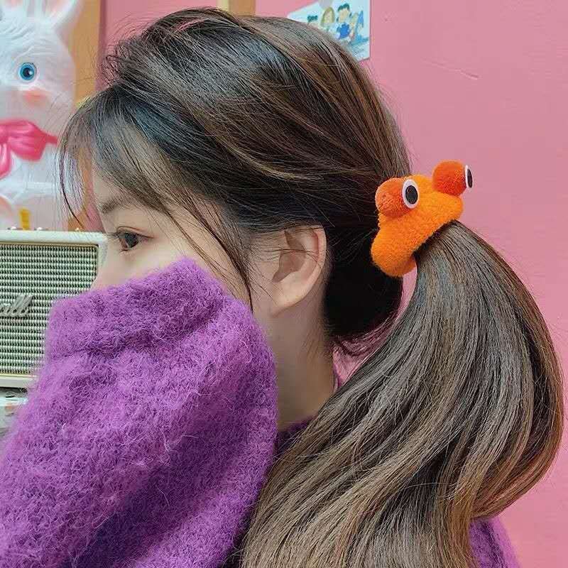 Miniatura 3 de Lazos para el pelo de rana para cabello grueso, bandas elásticas para el cabello para mujeres, ligas para el cabello Kawaii, accesorios para el