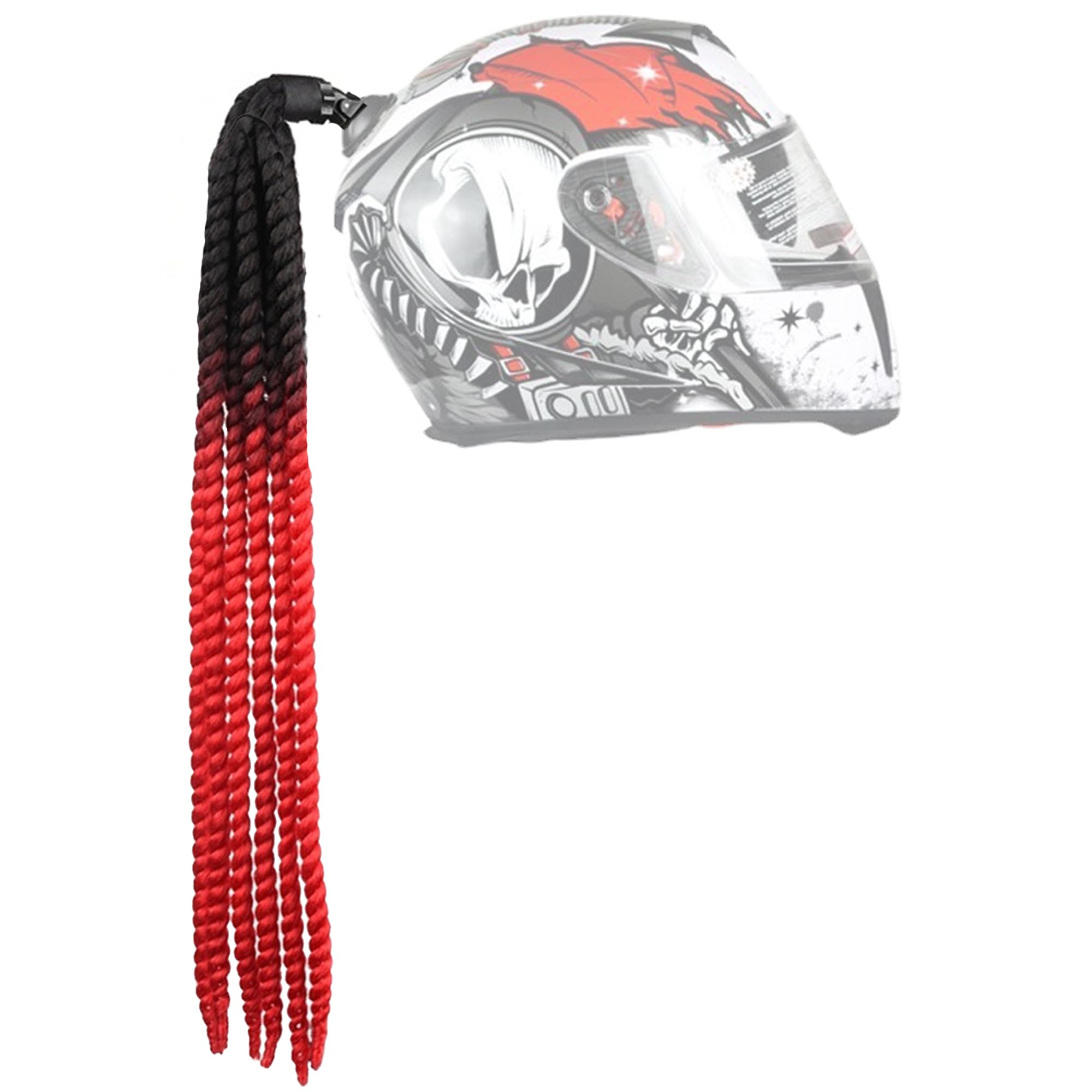 Casque Queue De Cheval Tressée, Casque De Moto, Casque De Vélo, Tresses, Postiches De Cheveux, Casque De Moto, Tresses, Casque Rétro, Pour Moto, Vélo, Casque, Cheveux Avec Ventouse Pour Enfants Et
