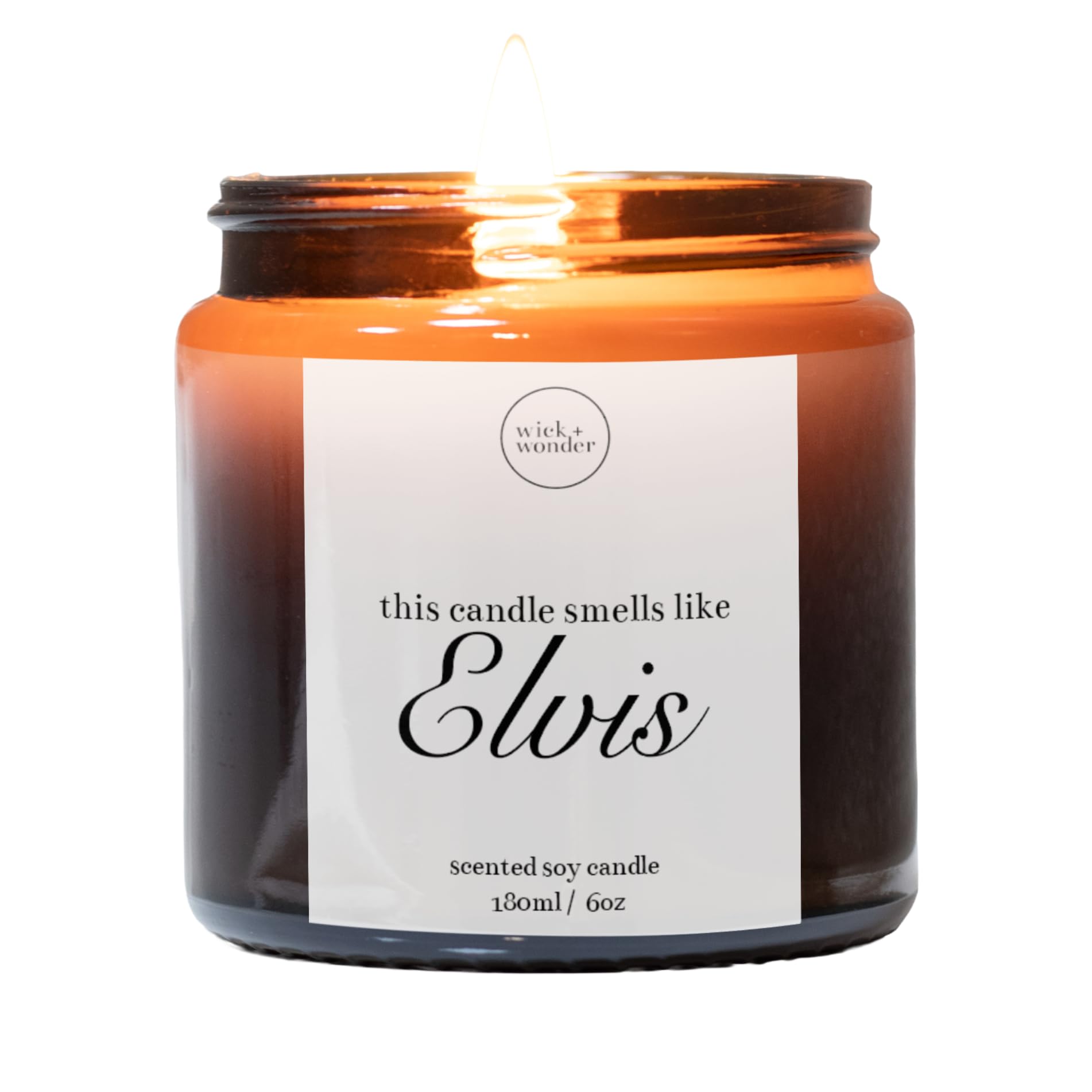 Smells Like Elvis Candle│Luxury Soy Wax Candle Elvis P Gifts│Celebrity Candle│Pop Culture Gifts │ Elvis P Merch│Gift For Music Lovers (180ml, 35-40hrs burn)