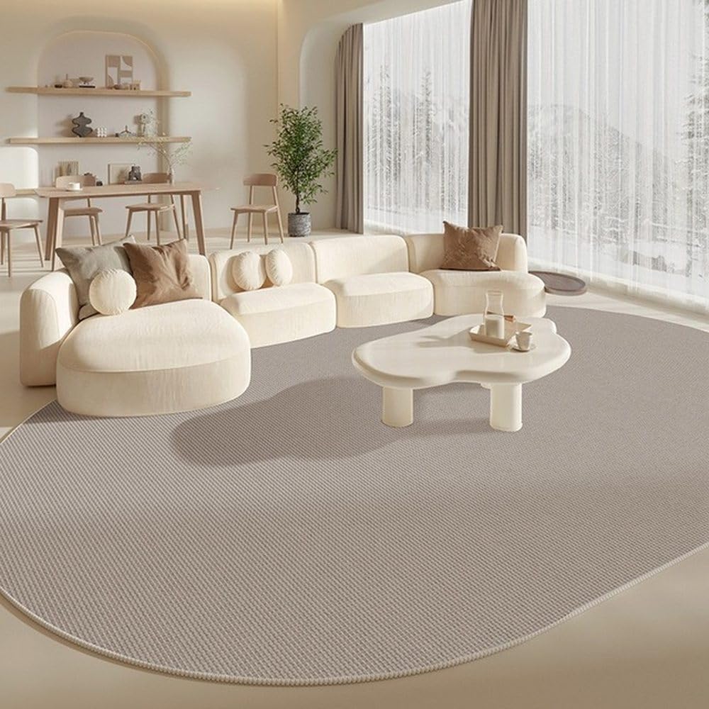 Tapis de chambre blanc cassé pour une descente de lit douce YM2475