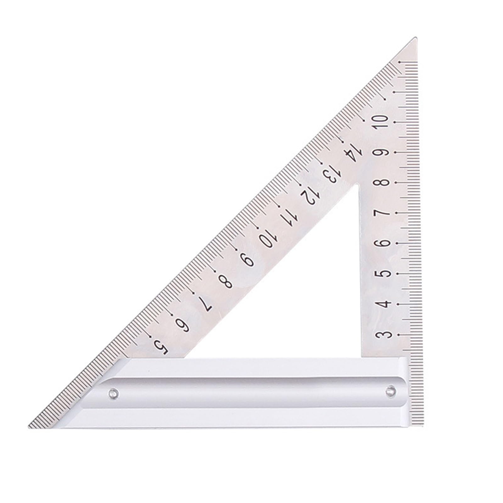Laikoutd 120Mm Carpentry Woodworking 90 Degree-Protractor /180Mm Triangle Ruler Measuring Tool Measurement Metal Angle Ruler