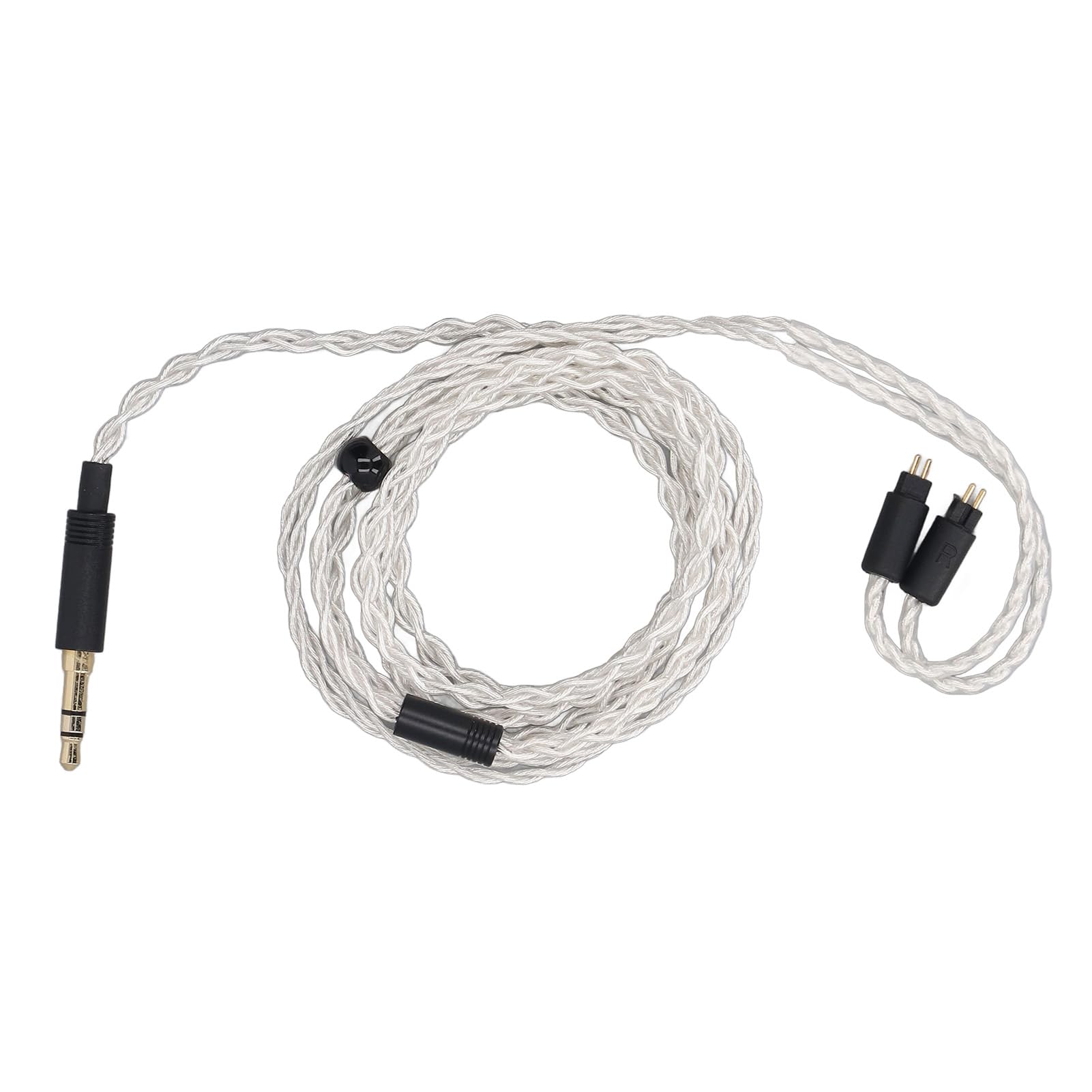 Sxhlseller Kabel Dźwiękowy 3,5 Mm do 2 Pinów 0,78 Mm - Kompatybilny z TRN VX, Odporny na Zużycie dla FII O Fh1s, Przyciągający Wzrok Wygląd dla CCA CA4