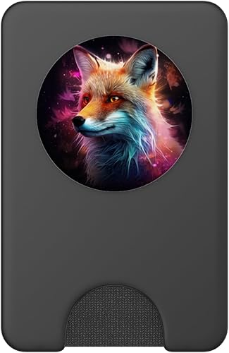 Miniatura 8 de Retrato de zorro abstracto PopSockets Estándar PopGrip