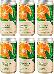 Kit 6X: Chá Verde com Tangerina Gaseificado Brazô 269ml
