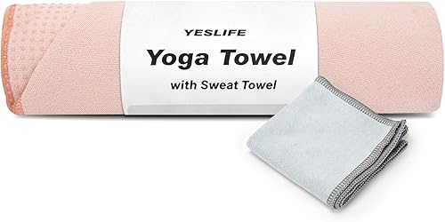 Miniatura 12 de YESLIFE Toalla de yoga caliente antideslizante extra gruesa con una toalla para el sudor, toalla de microfibra absorbente del sudor para esterilla