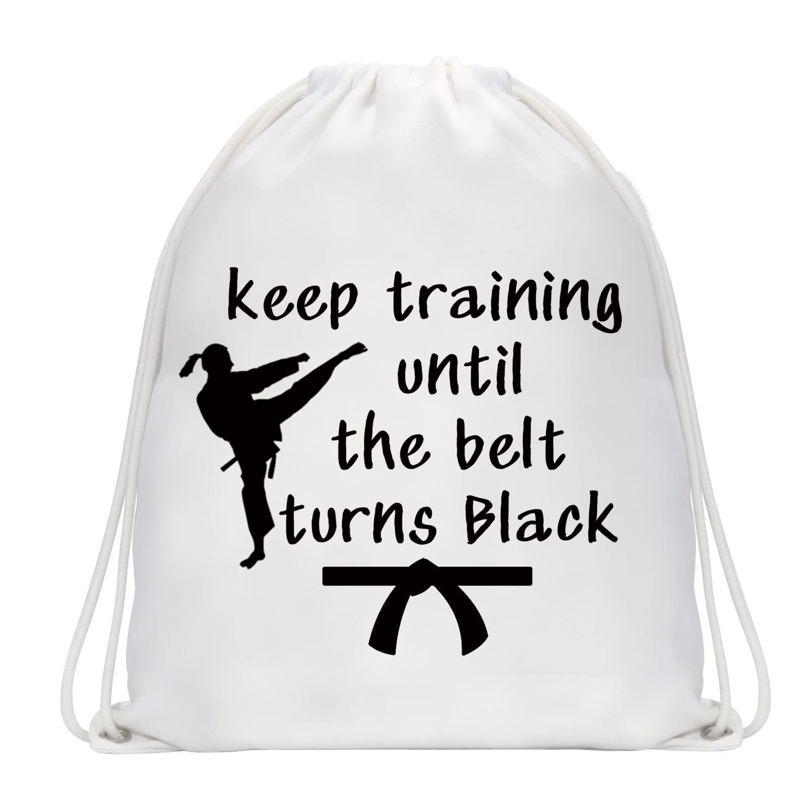 MBMSO Karate Drawstring Backpack Taekwondo String Bag Martial Arts Lovers Gym Sack Bag