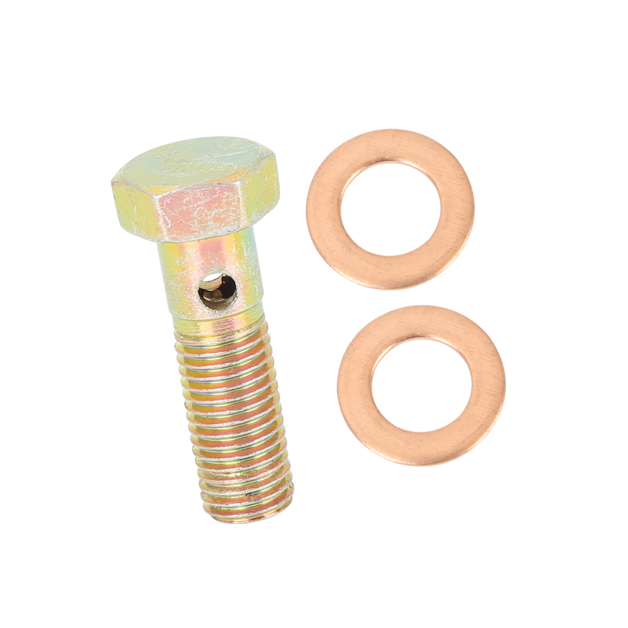 Bullone Banjo M8x1 Per Auto - Adattatore Per Tubi Freno, 2 Set Con Rondelle - Foto 4