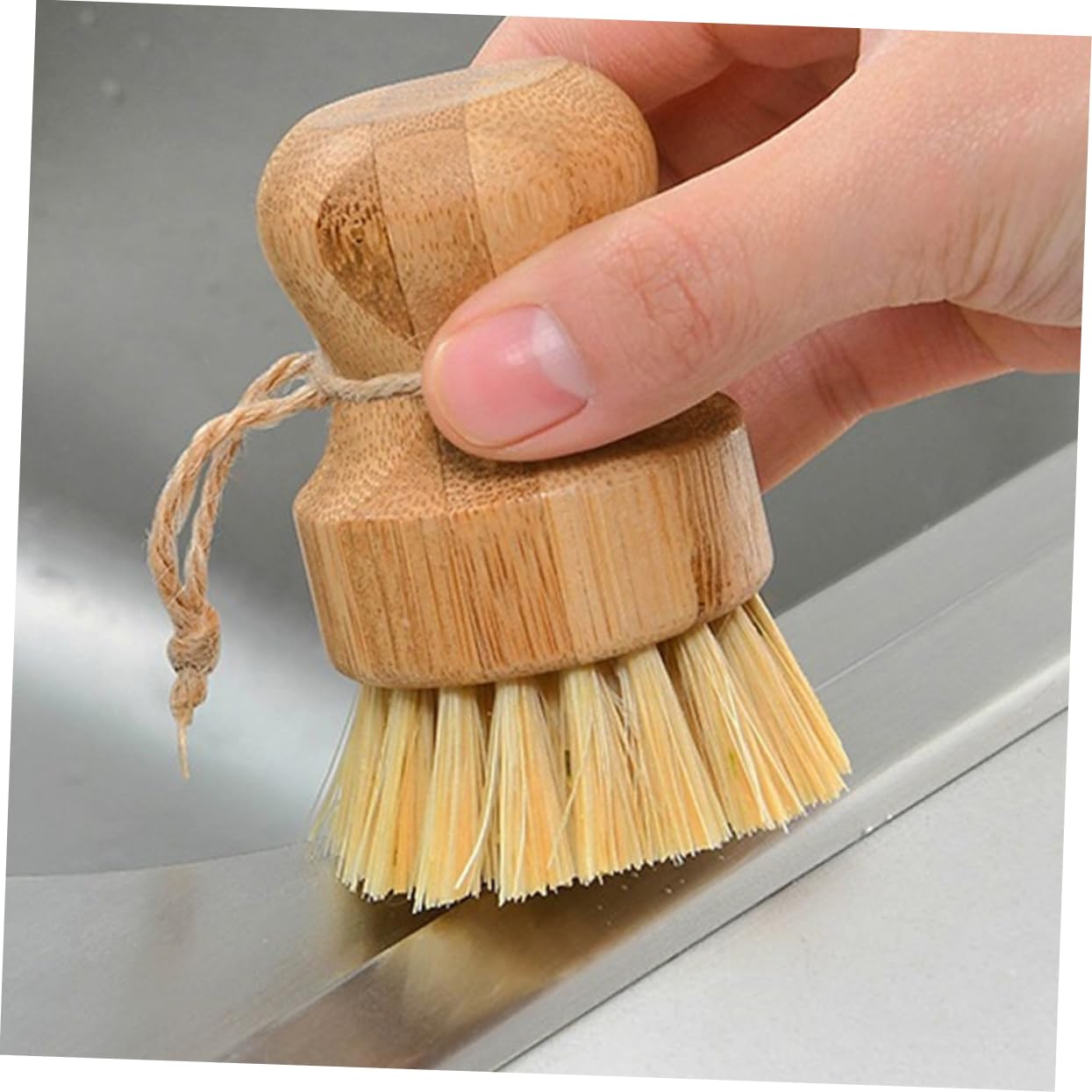 Alipis 2 Ensembles Brosse De Cuisine Essuie-Tout Lingettes Nettoyantes pour Sols Stratifiés Brosse À Récurer À Vaisselle avec Distributeur De Produits De 4 pièces * 2