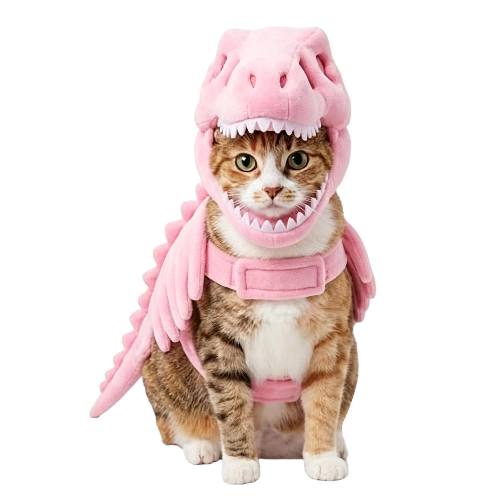 Kostium kota dinozaura miękki pluszowy szkielet 3D zabawny strój cosplay