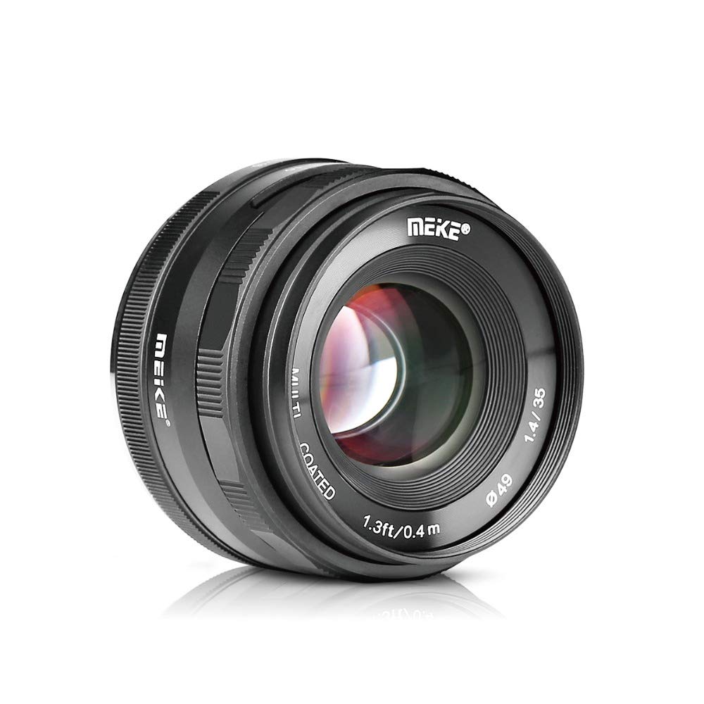 Meike Objectif 35 mm F/1.4 à mise au point manuelle à grande ouverture compatible avec Fujifilm
