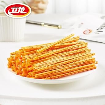 Latiao Spicy Strips Nostalgia Spicy Small Gluten, Instant Classic hot&Spicy Flavor Chinese Special Snack Food, Sweet Spicy Flavor, Vegan, 78g/2.75 Ounces per Pack (Mix and match,1Pack)