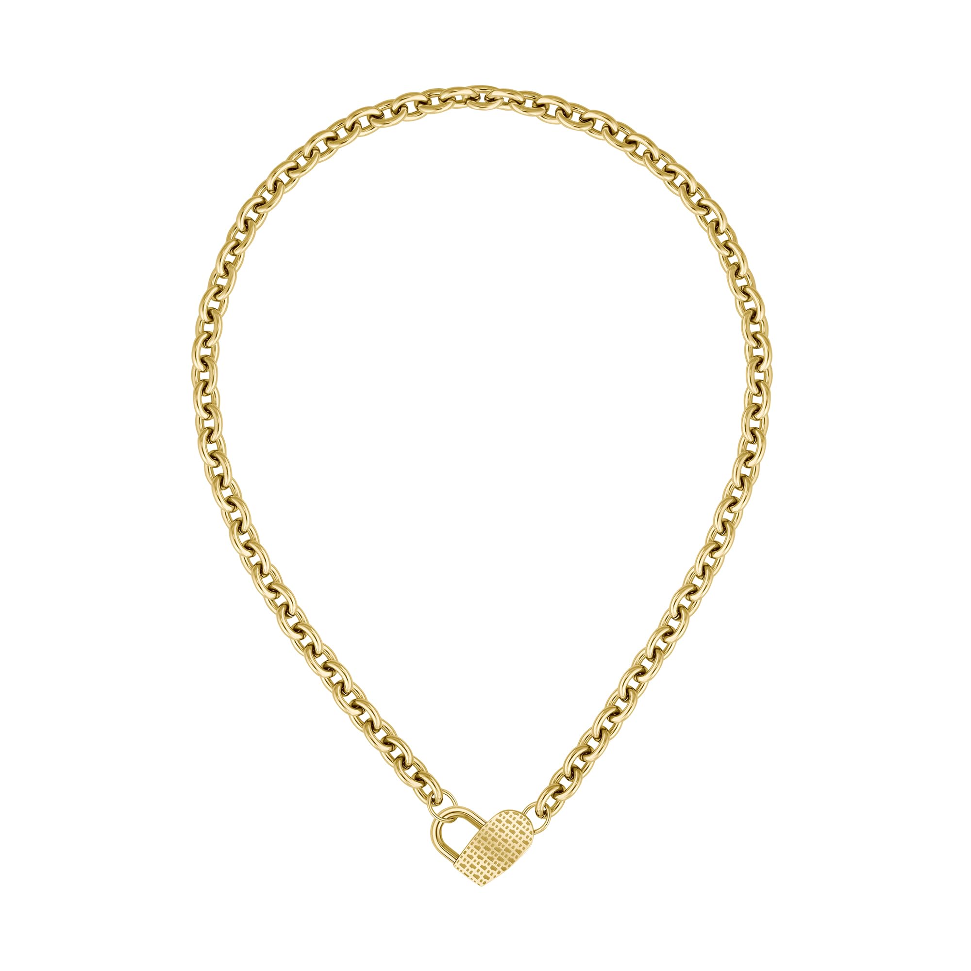 Boss Ladies Dinya Light Yellow Gold Ip Necklace