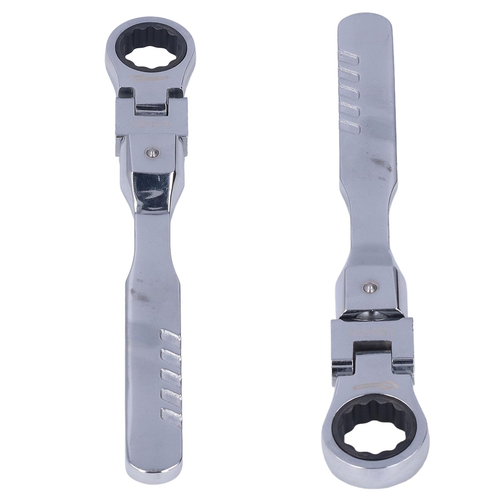 Jeu de 8 clés à cliquet, kit d'outils de clé à tête flexible, rotation flexible à 180 degrés pour l'entretien des tubes, clé à cliquet en acier allié avec têtes de 7 tailles et