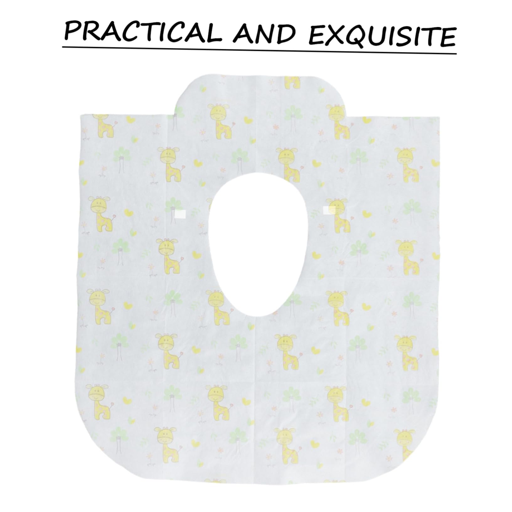 SOLUSTRE 10pcs Disposable Toilet Seat Covers Travel Toilet Pad Paper Seat Cover Adhesive for Outdoor Use
