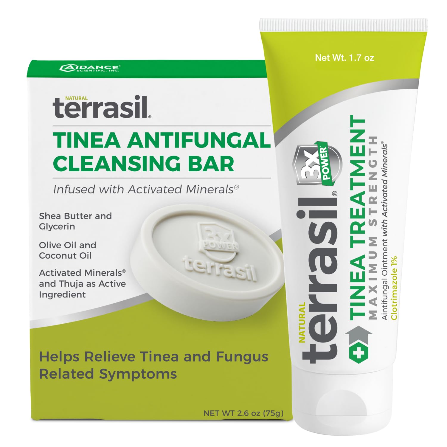 Terrasil Tinea Versicolor Treatment Max, 50g Tube & Soap Bar, 1
