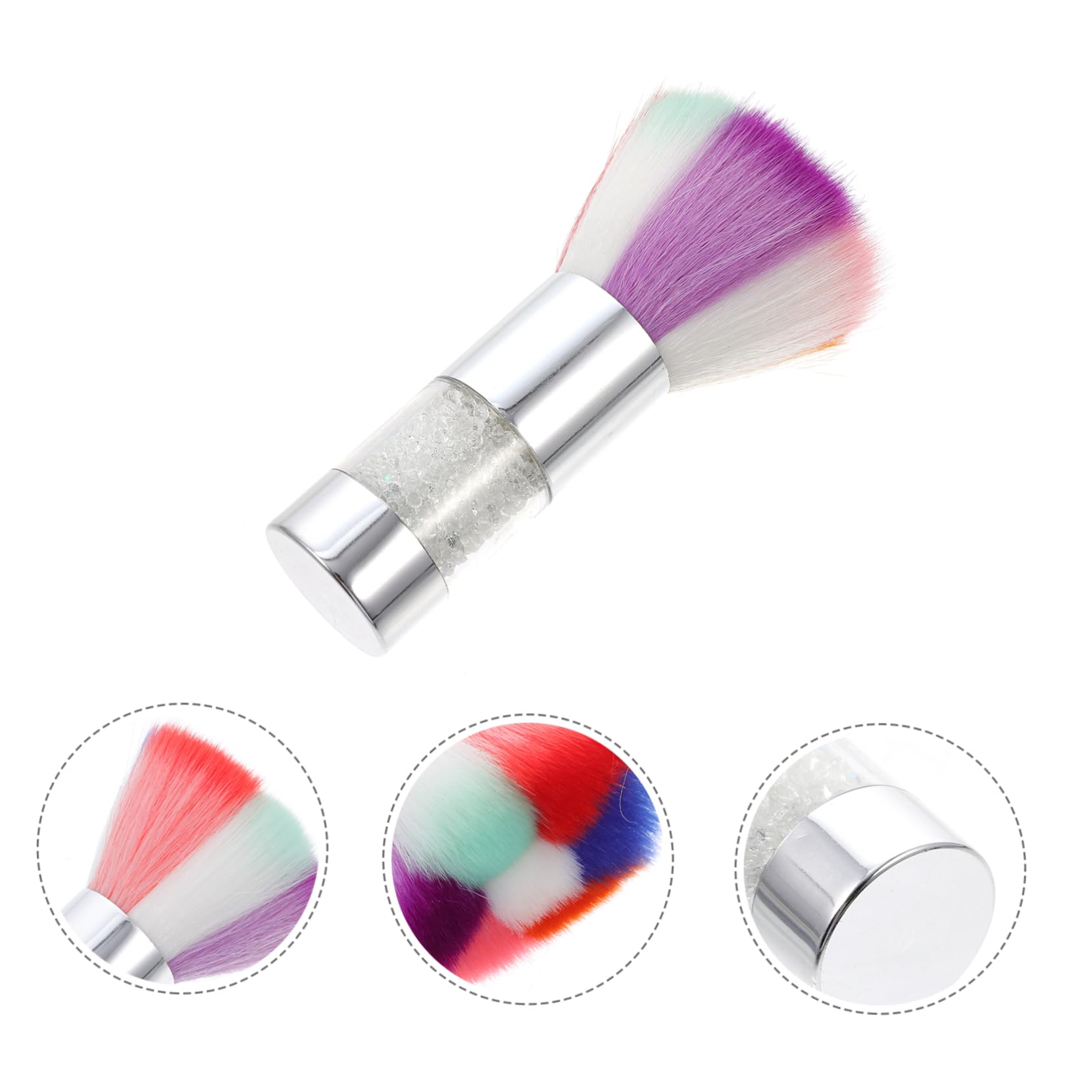 FRCOLOR 3 Cepillos Para Quitar El Polvo De Las Uñas Cepillo Para Limpiar El Polvo De Las Uñas Cepillo Para Limpiar El Esmalte De Gel Cepillo Para Manicura Mango Cómodo.