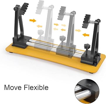 Magnetic Helping Hands Soldering Station, Adjustable 360 Flipping with 3x Magnifying Glass 2 Flexible Gooseneck Arms, Circuit Board Holder for Clamping PCB, Soldering, Desoldering and Repair