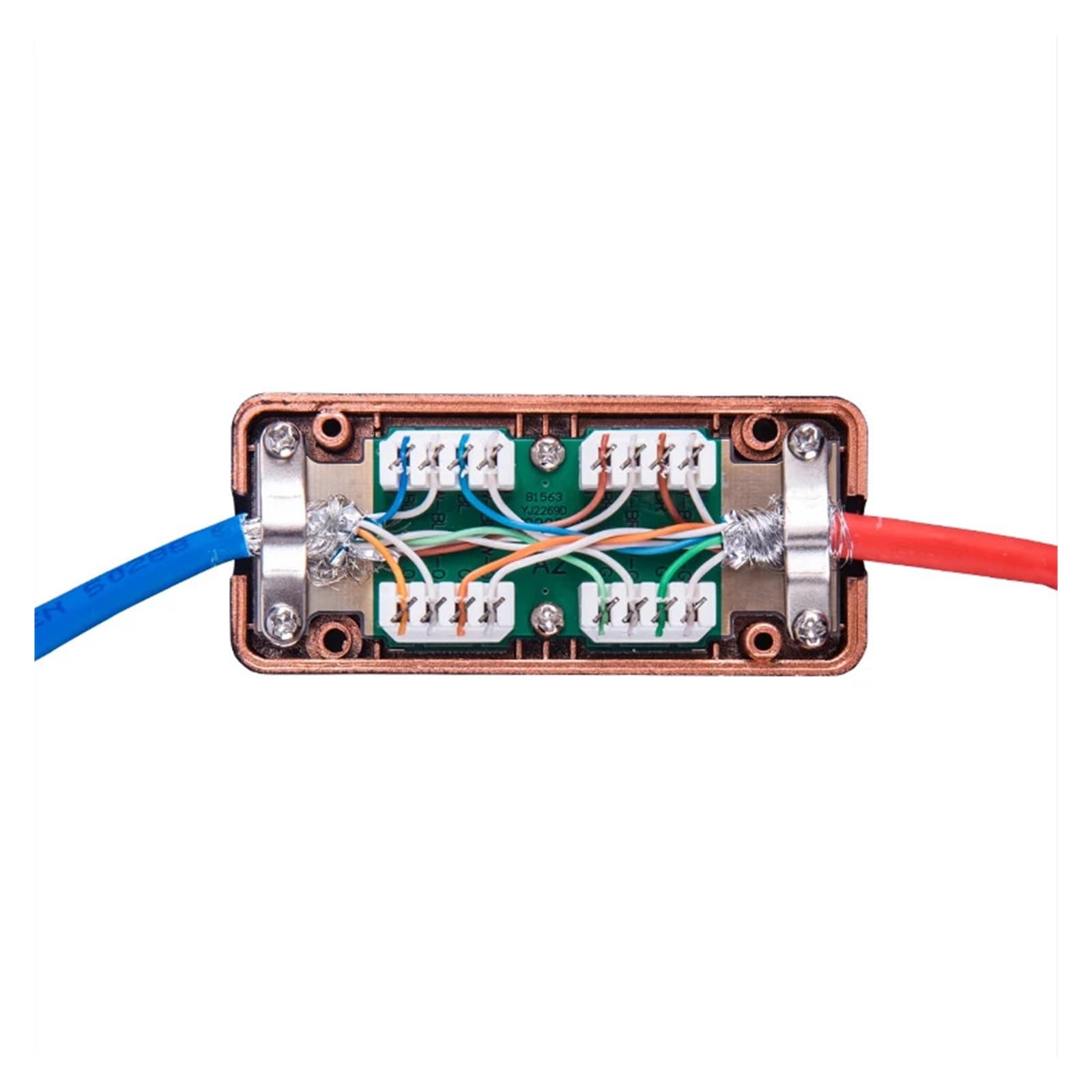 CAT7 RJ45 skrzynka przyłączeniowa adapter sieciowy 600 MHz kabel Ethernet LAN LSA adapter złącza RJ45 przedłużacz