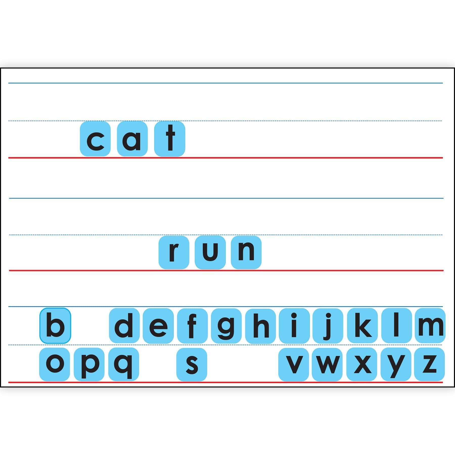 Smart Poly Touch-Stik Phonics Tiles & Mat, Fun with Letters Set, 104 Tiles