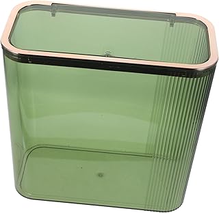 Cabilock Garbage Can Trash Can with Lid Trash Can Kitchen Toilet Garbage Bin Bedroom Trash Can Household Garbage Bucket Waste Bins Kitchen Trash Rack Office The Pet with Cover