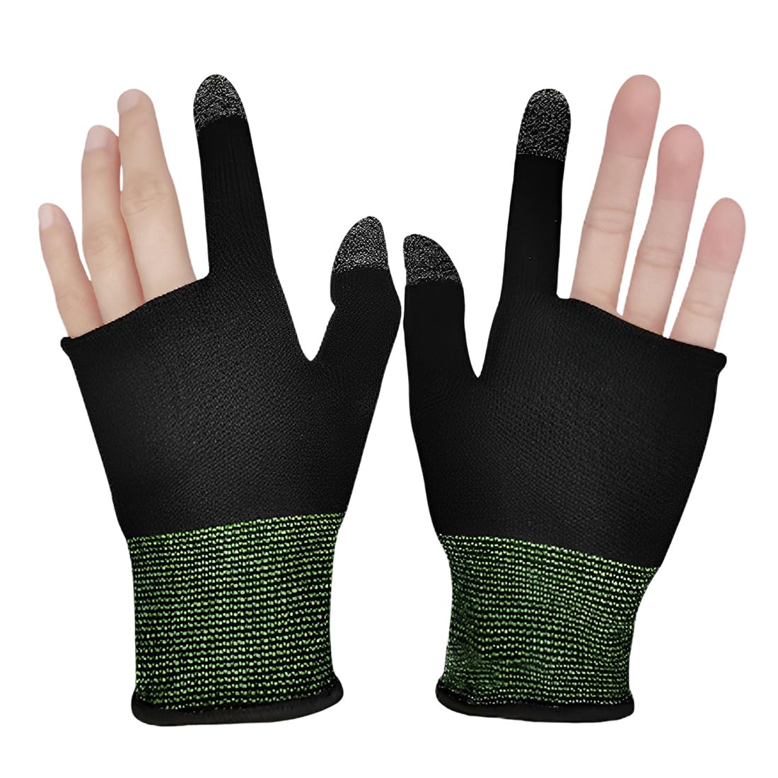 LuLiyLdJ 2 Pairs Gaming Handschuhe, Fingerkappen, Mobile Game Finger Sleeve, Touchscreen Handschuhe, leitfähige Faser fingerspitzen Elektronik & Foto