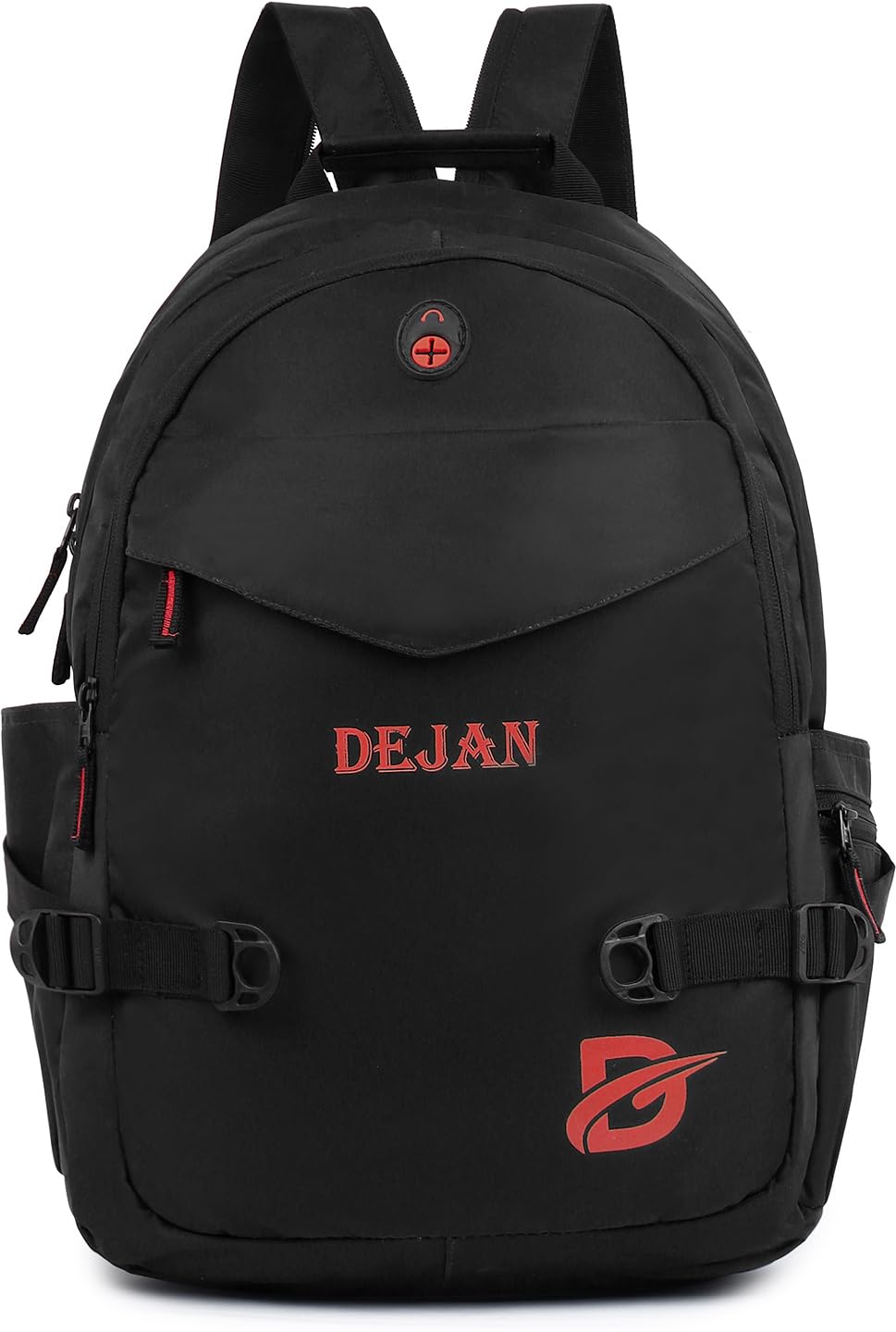 Dejan 45L Waterproof Laptop Unisex Backpack with Rain Cover Office School Travel Bag 45 L Laptop Backpack (Black) (B0D227KFSD) Amazon Price History, Amazon Price Tracker