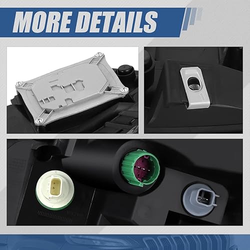 Miniatura 5 de Auto Dynasty Lámparas LED DRL de señal de giro de estacionamiento compatibles con Jeep Cherokee 2014-2018, lado del conductor y del pasajero,