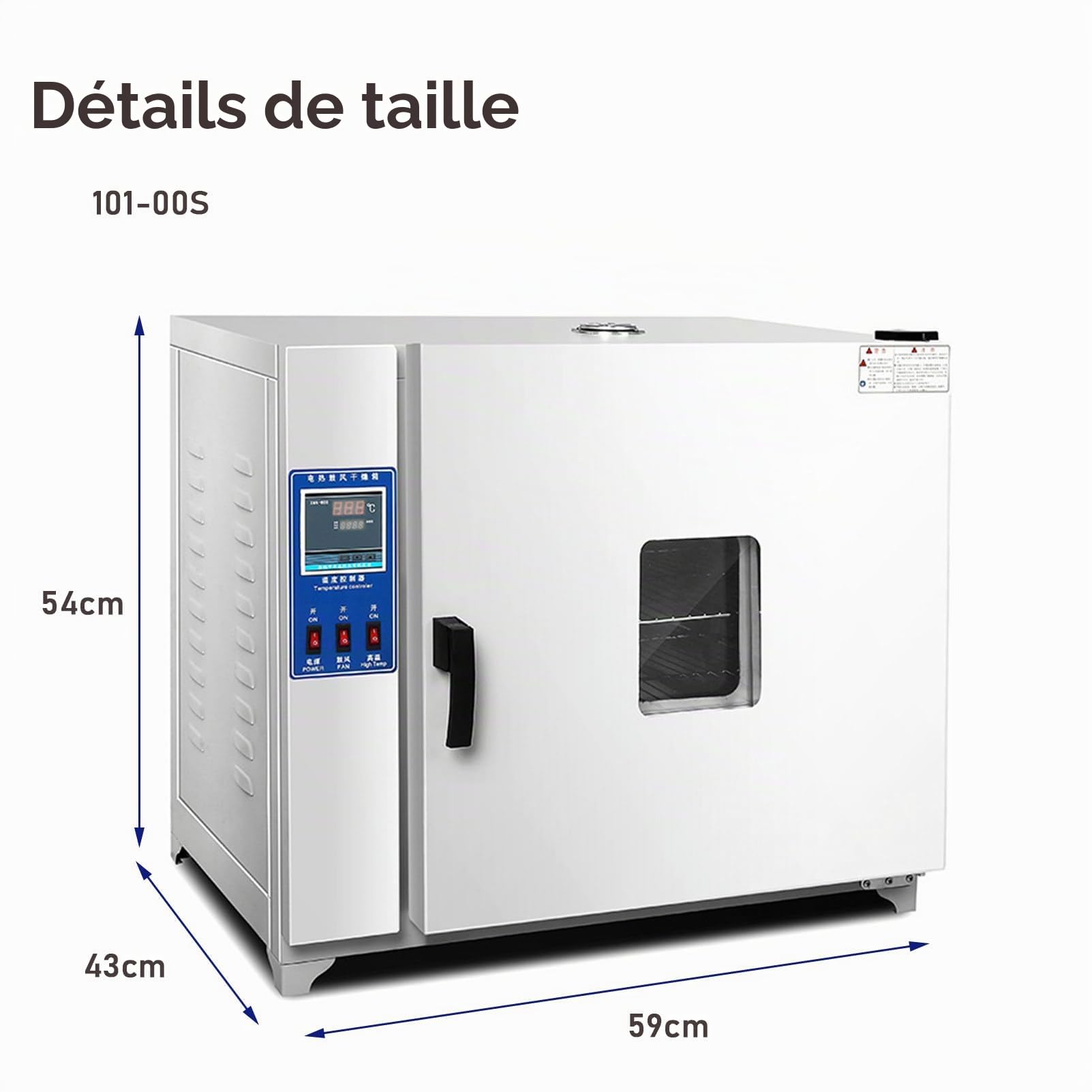 RayGenius éTuve Thermostatique ChaufféE éLectriquement, 15l/42l éTuve De SéChage Et De Chauffage De Laboratoire, 220v/Rt +5-300°C, avec Instruments Intelligents ContrôLables,101-00S