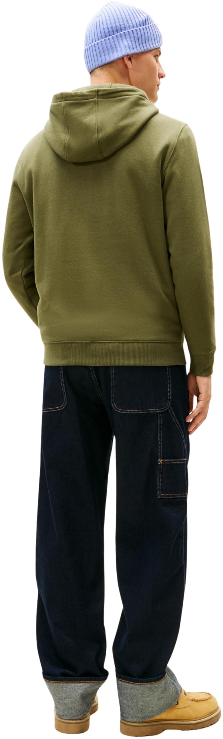 Tommy Jeans Herren Hoodie Regular Fit Flag Fleece mit Kapuze – Bild 2