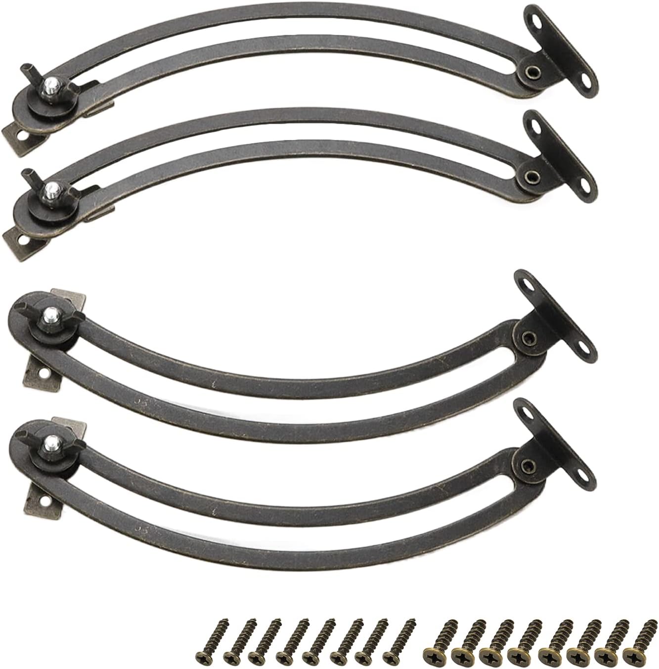 Pastlla 2 Pair Support Hinges Door Folding Lid Support Hinge Friction Assisted Lid