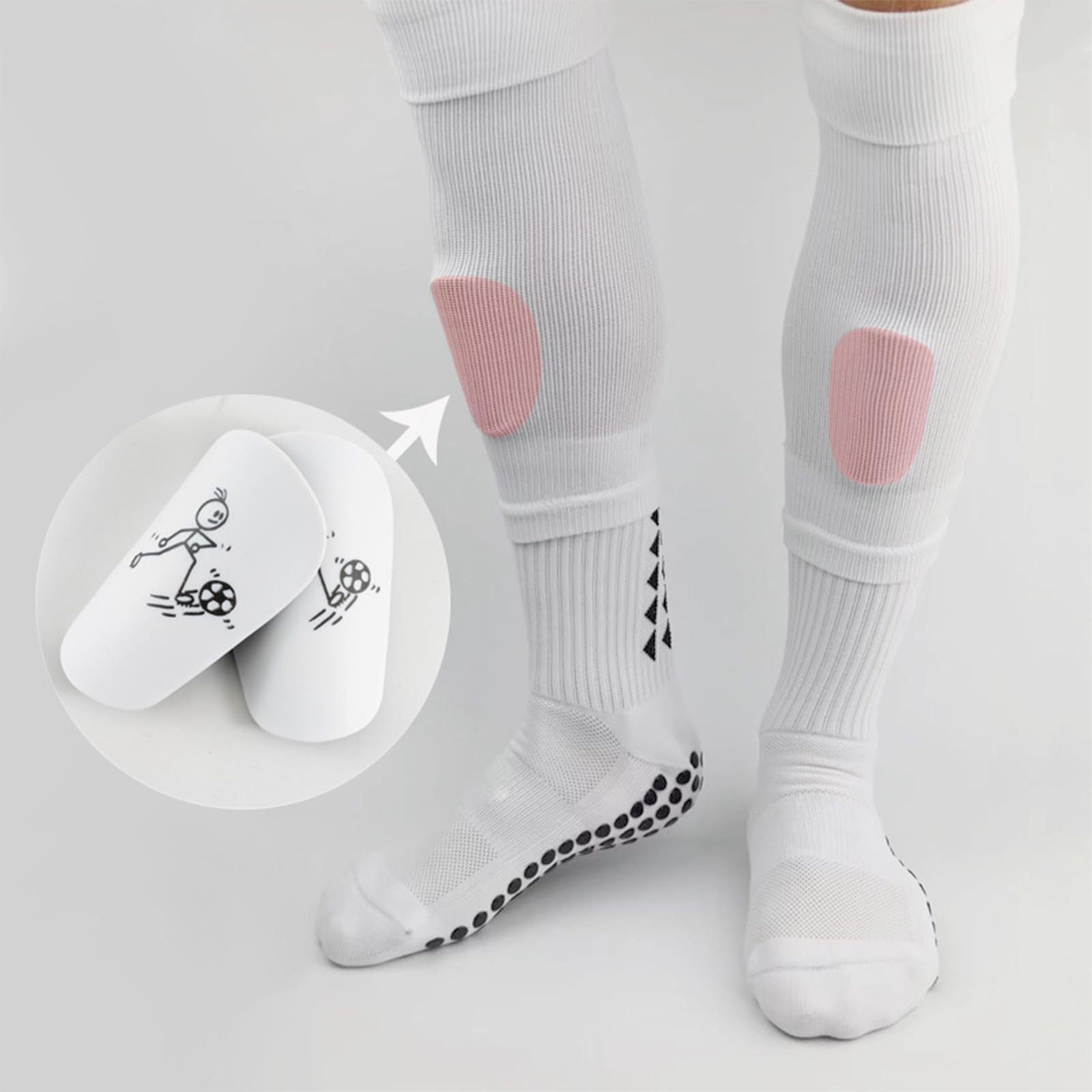 2pcs Mini Football Shin Pads, Parastinchi Calcio Professionali, Equipaggiamento Protettivo per Uomo, Donna, Bambini, Ragazzi, Ragazze, Ideale per Calcio e Altri Sport