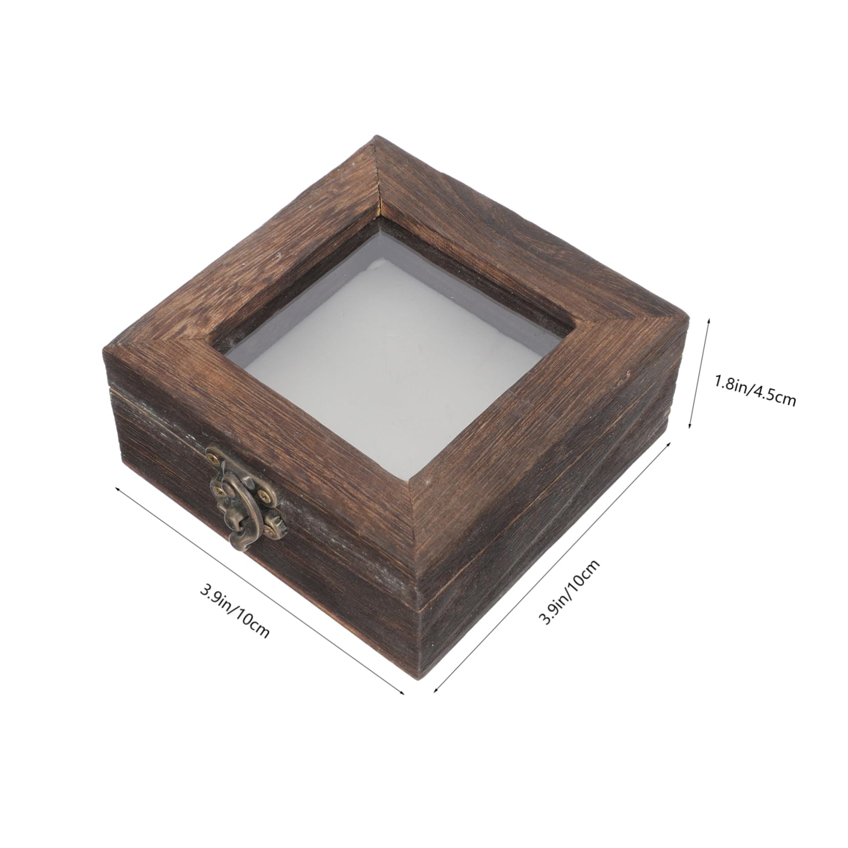 BESPORTBLE Specimen Case Box Compact Lightweight Wood Acrylic Material for Jewelry Display