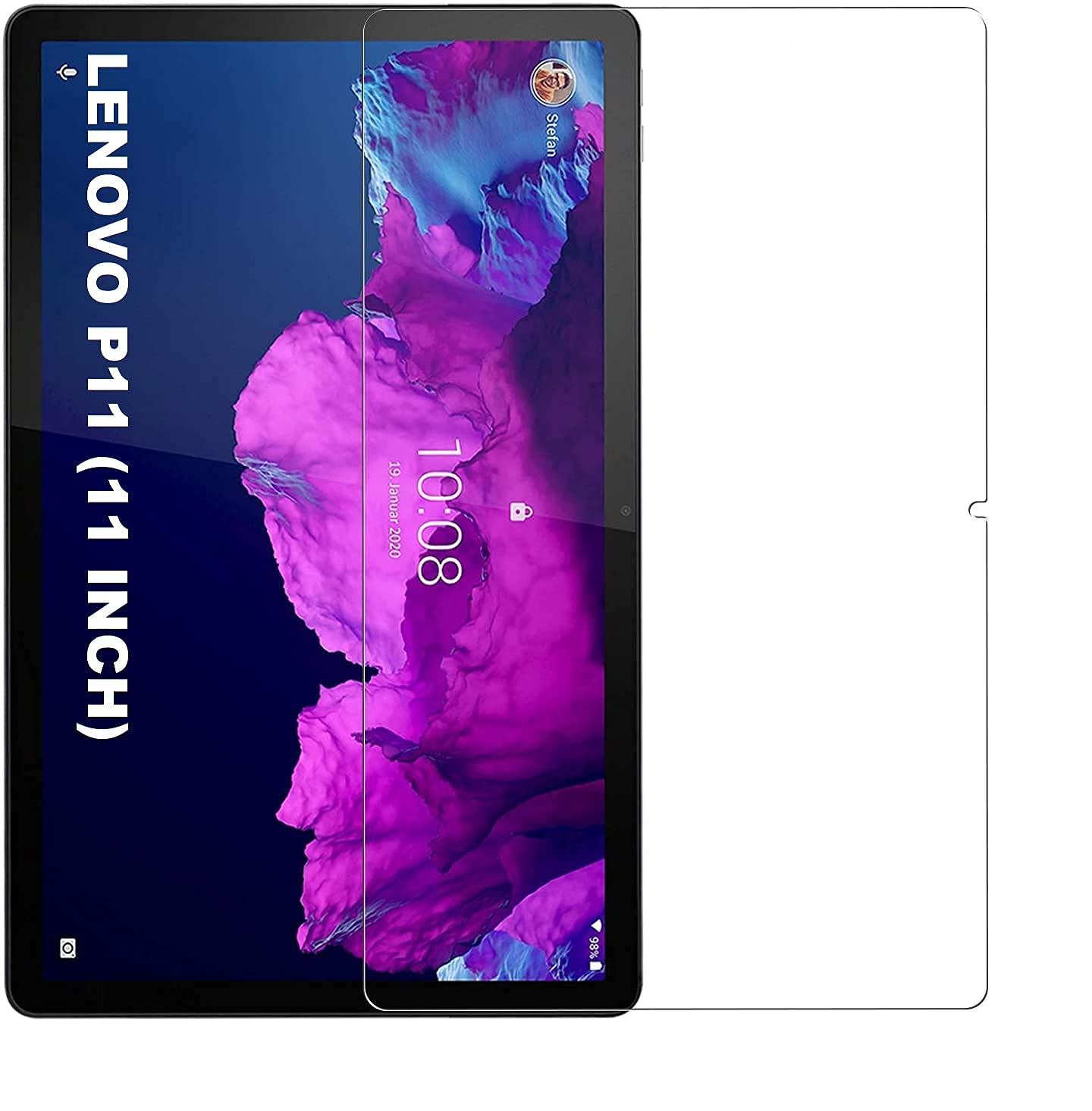 Lustree Scratch Proof Tab Tempered Glass Screen Protector for Lenovo Tab P11 TB-J606F 11" (B09FFJ6B1R) Amazon Price History, Amazon Price Tracker