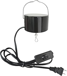Wind Spinner Motor Plug in,Electric Powered Slow Rotating Hanging Display Motor for Disco Ball,Sun Catchers,Mirror Ball,Baby Crib,Art Decorations,Garden Decor,Christmas Ornament(Black)