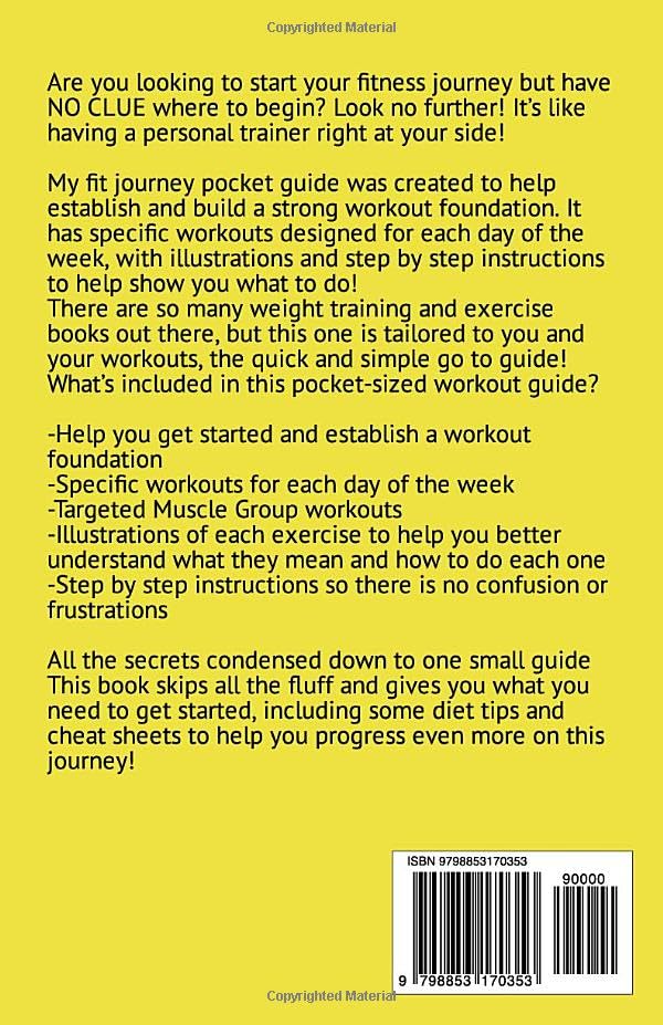Miniatura 2 de The Fit Journey Kickstart Ultimate Workout Roadmap The Quickstart Guide How to Target and Rotate Specific Muscle Groups, Build a Strong Foundation