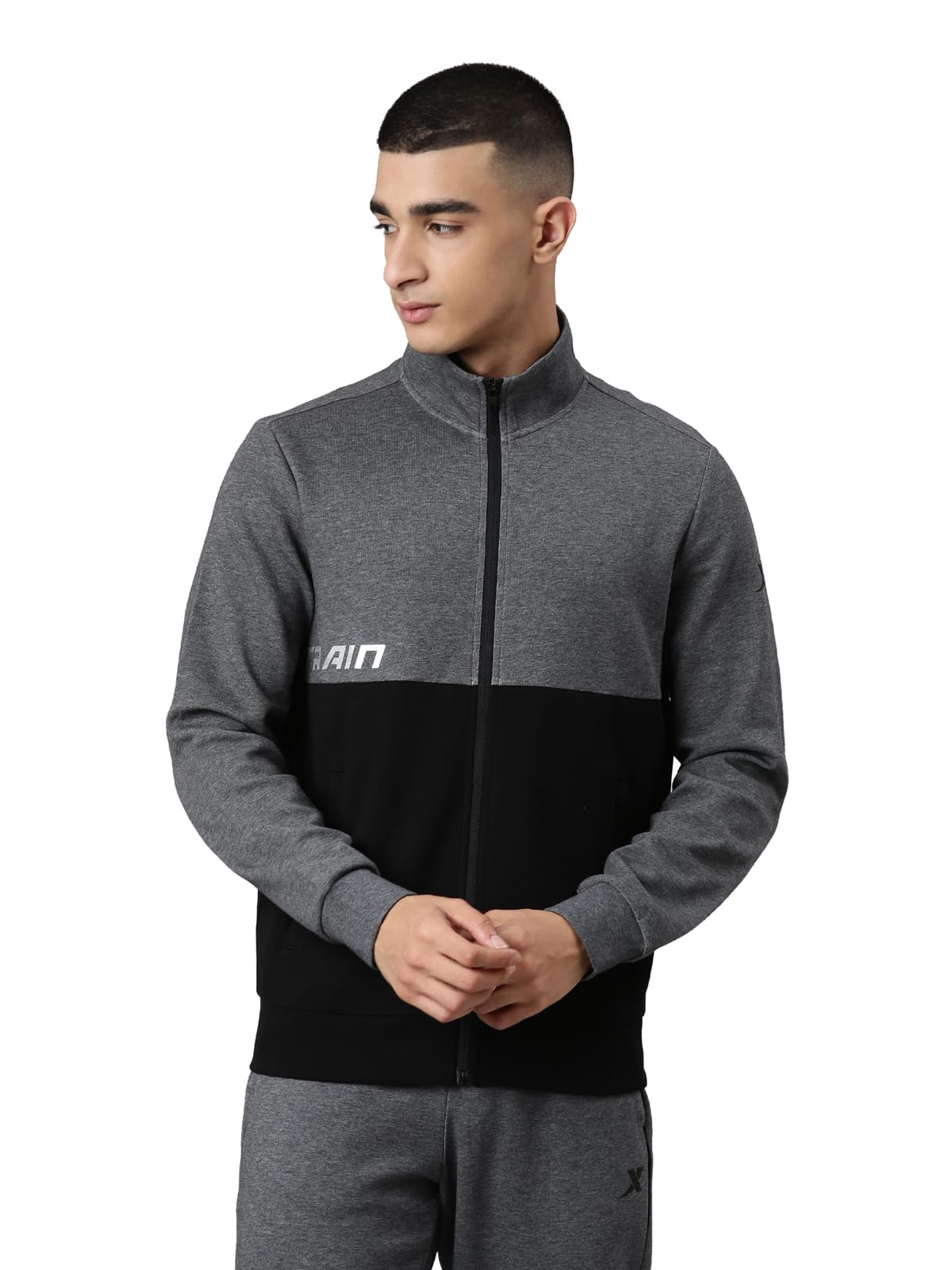 xtep Men Shape and Move to Open the Chain High-Collar Training Sports Jacket-picture-31