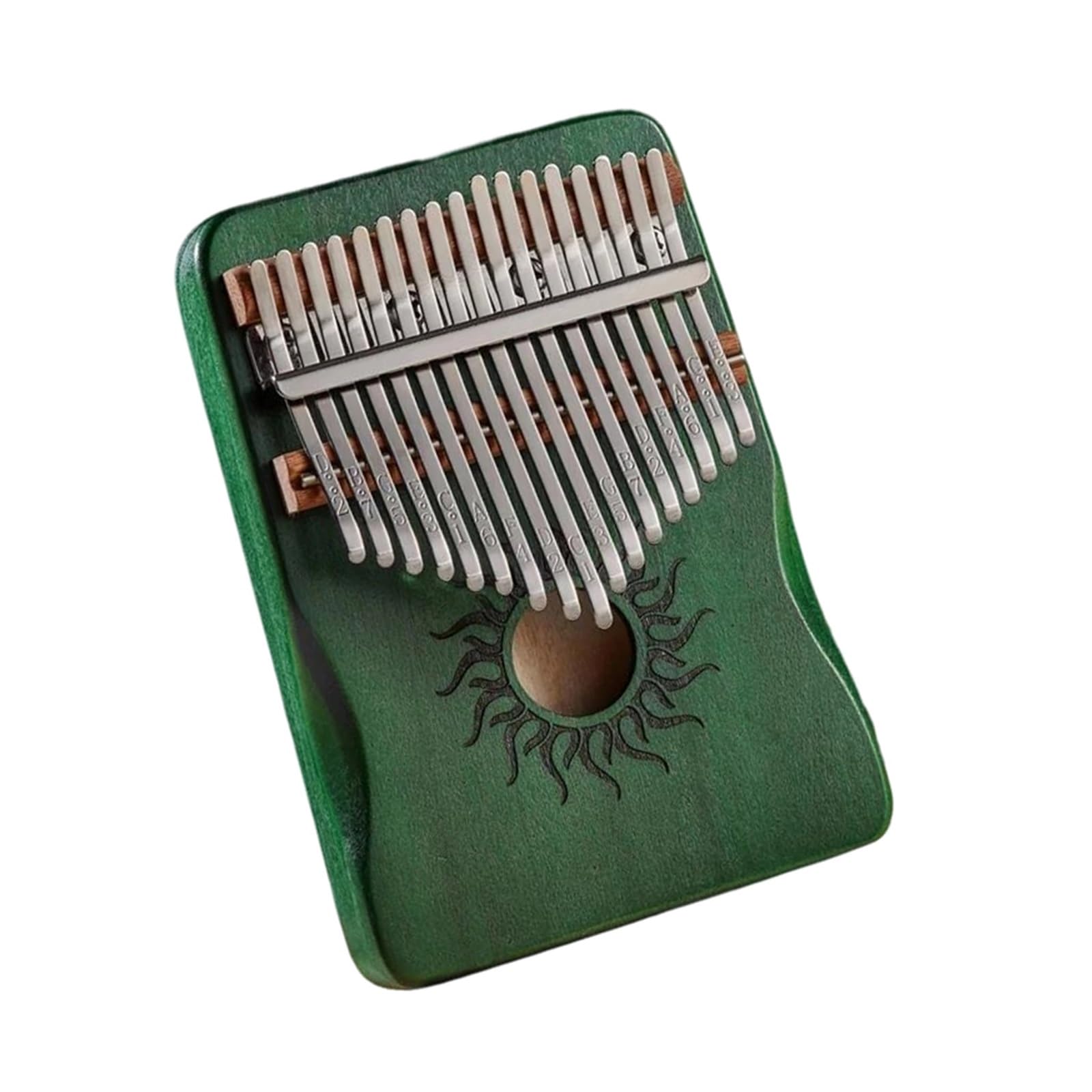 Piano De Pulgar Con Juego Kalimba De 17 Teclas Instrumentos Musicales Kalimba(Green)
