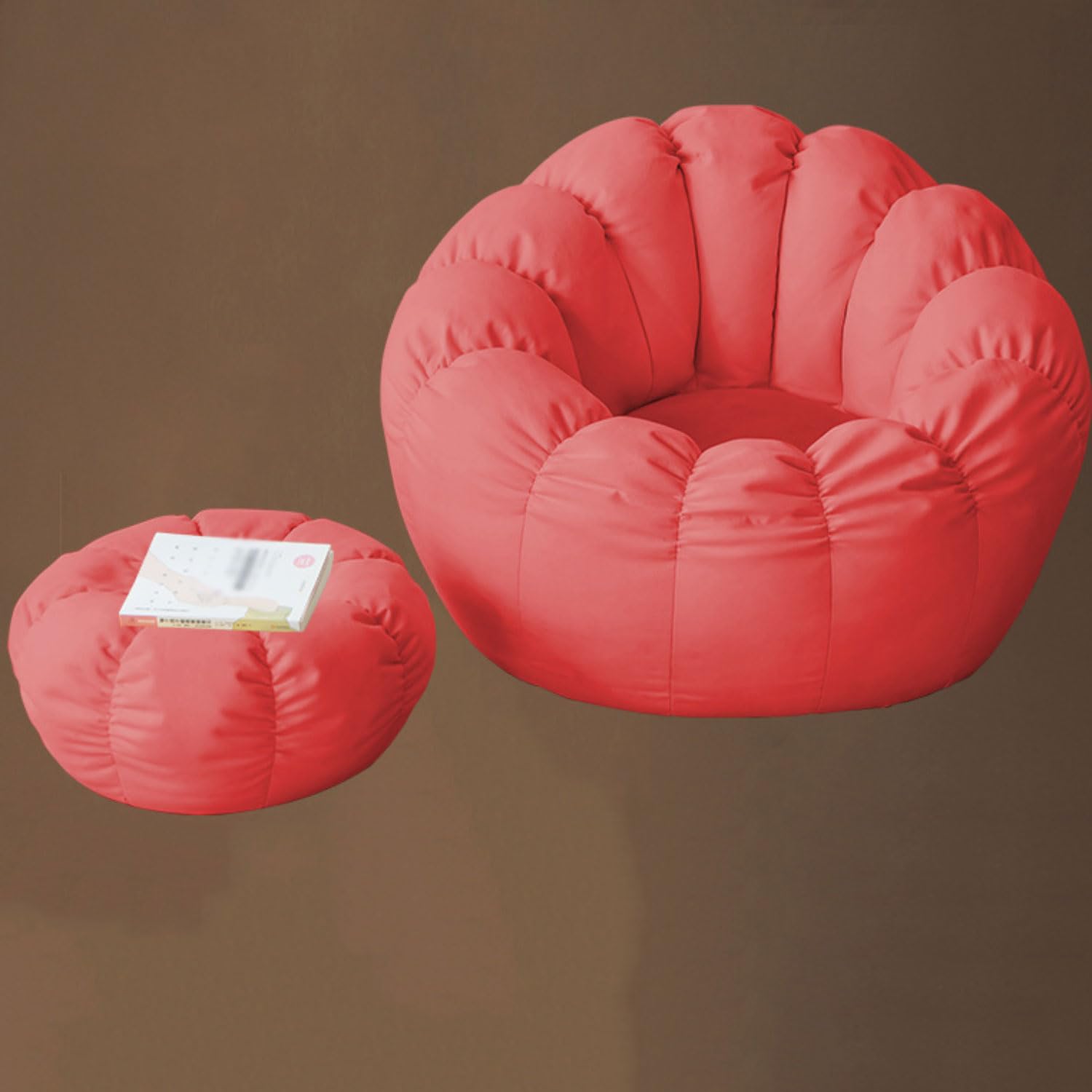 GWFBLID Puff Salón de Terciopelo con Reposapies Puff Pera con Relleno de Espuma Incluido Bean Bag Sofa con Asa Puff GiganteSofa Puf Gigante Moderno para Adultos o Decoracion Habitacion Juven
