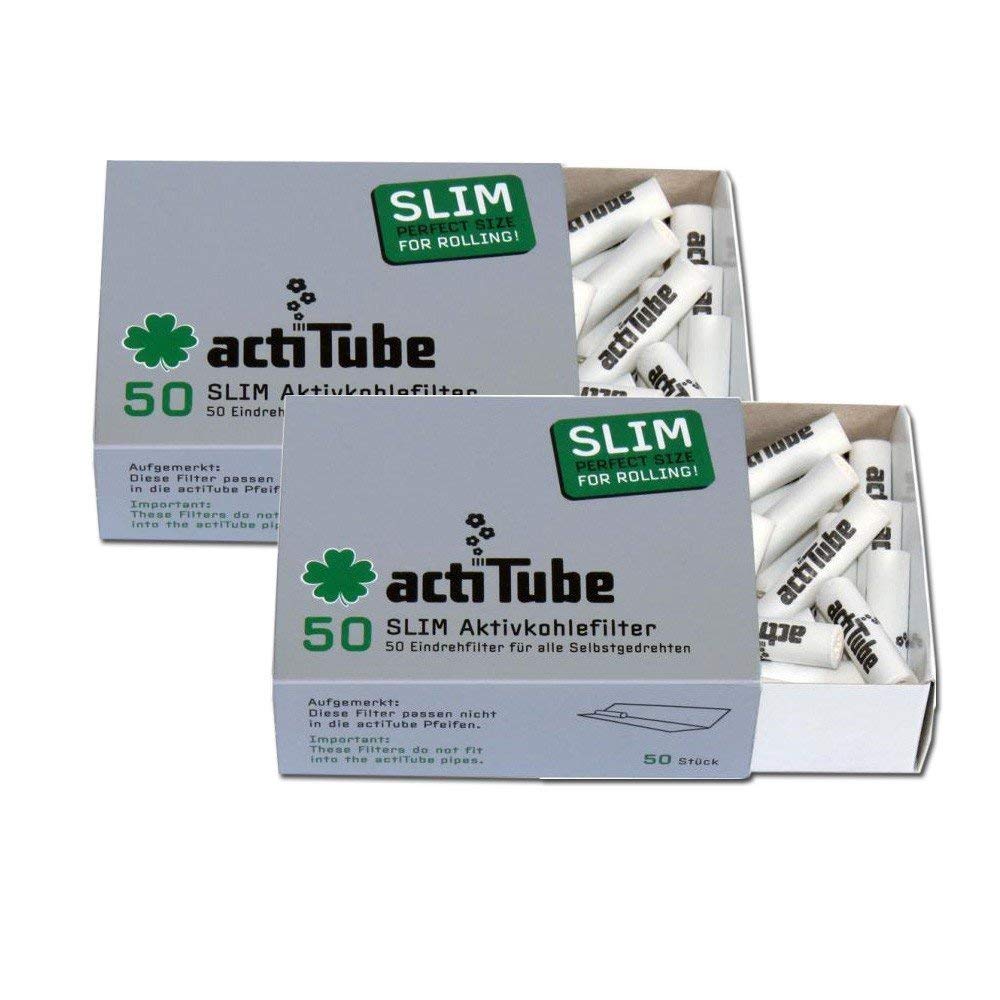 ActiTube Tune Slim Charcoal Filter 0. 3in (2x50) World Novelty! Activated Carbon Filter