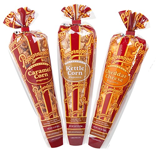 Popcornopolis Gourmet Popcorn Mini cone 24 pack - Classic