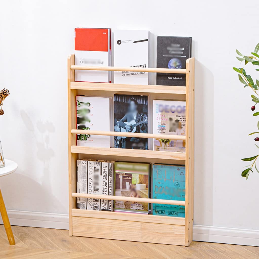 GIZNXBA Bücher Regal Kinder Bücherregal Schmal 3-stufiges Büroregal Aus Holz Für Bücher Und Spielzeug, Aufbewahrungsregal Für Schlafzimmer,
